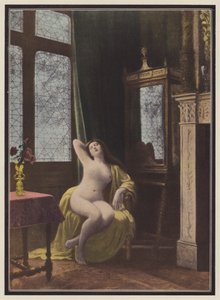 Donna dormiente da Albert (after) Aublet
