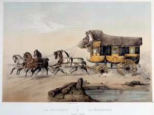 La diligenza Litografia di Albert Adam (1833-?) 1870 Parigi, Museo Carnavalet