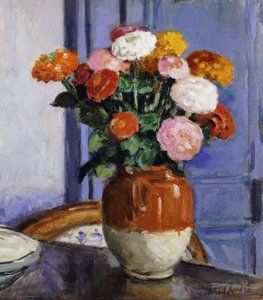 Bouquet di zinnie; Bouquet de Zinias