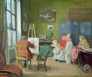 Renoir dipinge la sua famiglia, Rue Caulaincourt