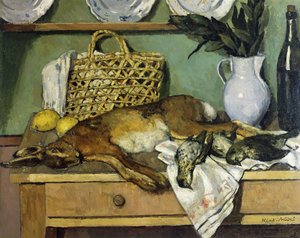 Natura morta con coniglio; Nature Morte au Lapin