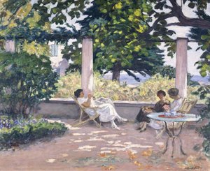 Tre ragazze sulla terrazza di Landau