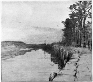 Il vecchio porto, Veere, 1898 da Albert Baertsoen