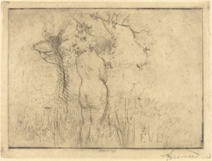 Eva davanti al melo da Albert Besnard