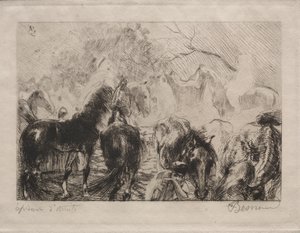 Mercato dei cavalli ad Algeri, 1898 da Paul Albert Besnard