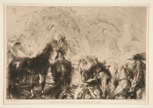 Mercato dei cavalli (Environs d) da Albert Besnard