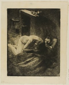 Misery, piatto nove di Woman da Albert Besnard