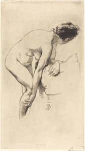 Nudo che Tiene la Gamba da Albert Besnard