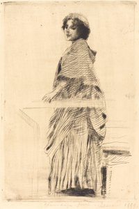 Donna con mantella da Albert Besnard