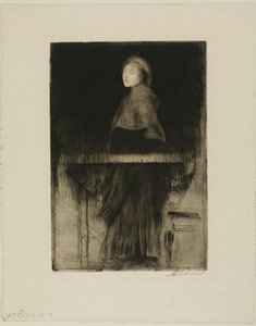Donna con mantello da Albert Besnard