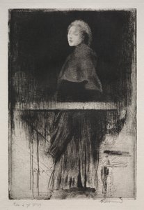 Donna con mantello da Albert Besnard