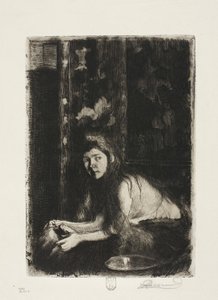 Donna con un vaso da Albert Besnard
