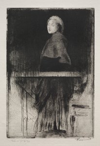 Donna con mantello da Albert Besnard