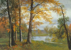 Un lago tranquillo da Albert Bierstadt