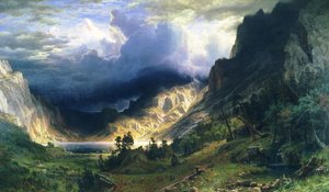 Tempesta nelle Montagne Rocciose - Monte Rosalie da Albert Bierstadt