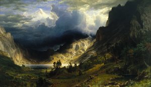Una tempesta sulle Montagne Rocciose, Monte Rosalie da Albert Bierstadt
