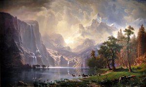 Tra la Sierra Nevada, in California da Albert Bierstadt
