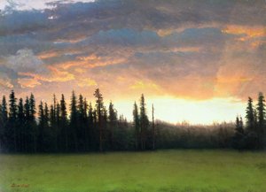 Tramonto in California da Albert Bierstadt