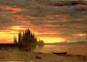 Tramonto in California da Albert Bierstadt