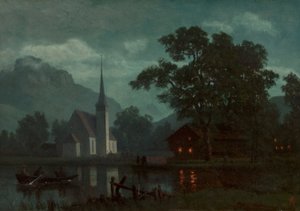 Lago dei Quattro Cantoni, Svizzera da Albert Bierstadt