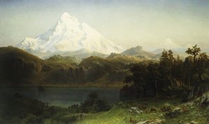 Monte Hood in Oregon da Albert Bierstadt