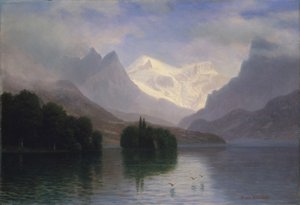 Scena di montagna da Albert Bierstadt