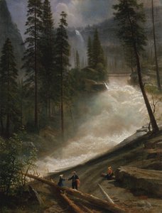 Cascate del Nevada, Yosemite da Albert Bierstadt