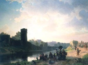 Estuario del fiume da Albert Bierstadt