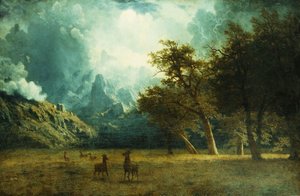 Tempesta su Laramie Peak da Albert Bierstadt