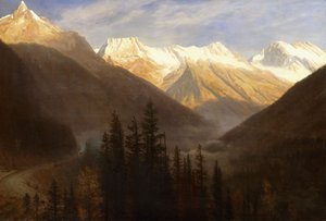 Alba dalla Stazione del Ghiacciaio da Albert Bierstadt