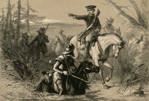 Il maggiore Washington nella sua missione al comandante francese, 1877 da Albert Bobbett