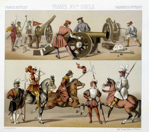 Guerrieri nel XVI secolo - in "Il costume storico" di Racinet da Albert Charles August Racinet
