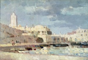 Il porto di Algeri, 1876 da Albert Charles Lebourg