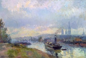 Rimorchiatori a Rouen da Albert Charles Lebourg