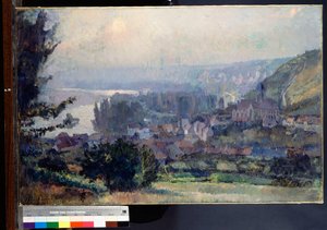 Veduta di Vetheuil, Tramonto, 1897