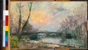 Veduta della Senna, Parigi da Albert Charles Lebourg