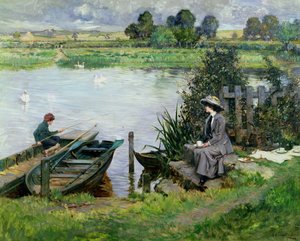Il Tamigi a Benson, 1912