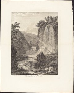Cascatella di Tivoli da Albert Christoph Dies