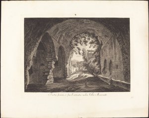 Porta scura o sia entrata nella villa Mecenate da Albert Christoph Dies
