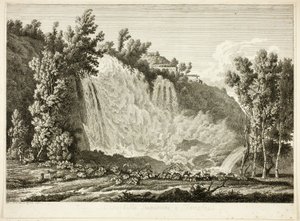 Cascata sopra Tivoli, da Prospetti pittoreschi incisi dall