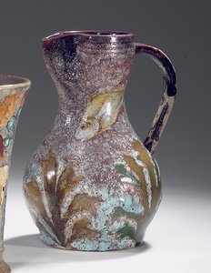 Brocca acquatica, prodotta da Sèvres, c.1900 da Albert Dammouse