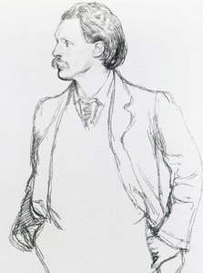 Ritratto di George Gissing, romanziere inglese da Albert Daniel Rutherston