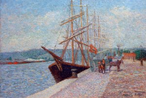 Quai de Lesseps - Rouen da Albert Dubois Pillet