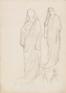 Aino Ackté come Alcestis, bozzetto da Albert Edelfelt