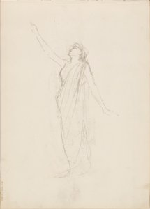 Aino Ackté come Alcestis, bozzetto da Albert Edelfelt