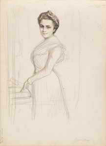 Camille Vallery-Radot, schizzo per un ritratto