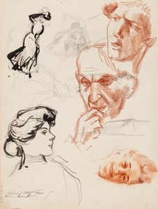 Bozze del personale da Albert Edelfelt
