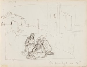 Schizzi di carattere nel paesaggio da Albert Edelfelt