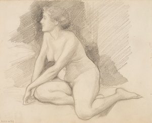 Sedersi nudi da Albert Edelfelt
