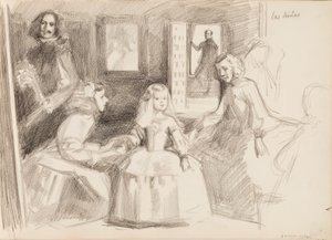Las Meninas, schizzo da Diego Velázquez